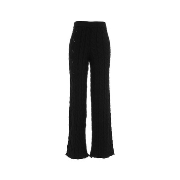 Cozy Knit Wide Leg Trousers