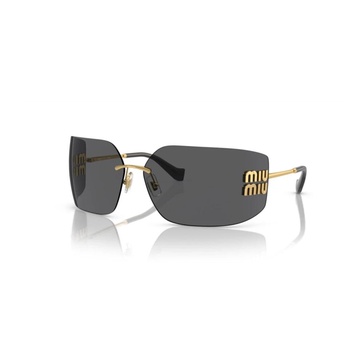 Miu Miu Eyewear Logo-Plaque Oversize-Frameless Sunglasses