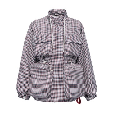 Jacquard Cotton Jacket with Zip Pockets