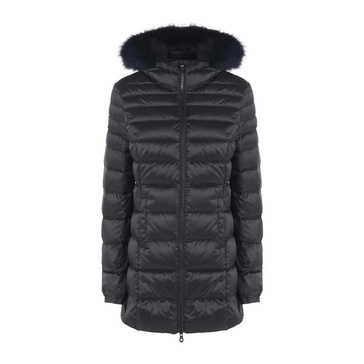 Long Mead Fur Jacket - Black