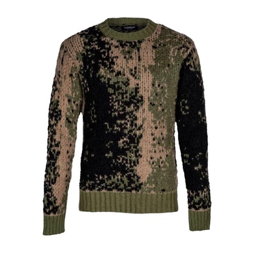 Camouflage Jacquard Wool Sweater