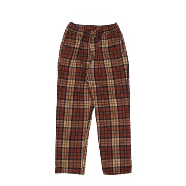 Flannel Tapered Pant in Taupe/Henna