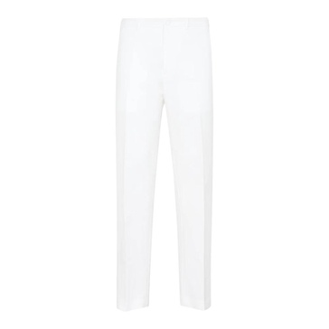 DIOR HOMME Stylish Men's White Cotton Pants for SS22