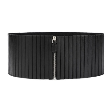 ALAIA Striped Leather Corset Belt for Women - Spring/Summer '24