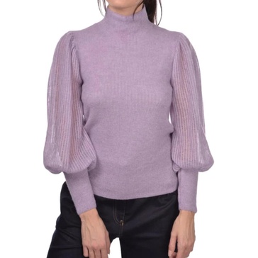 Alpaca Turtleneck with English Knit