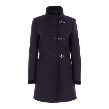 Blue Velvet Collar Coat