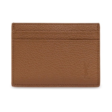 Cassandre Logo-Debossed Full-Grain Leather Cardholder