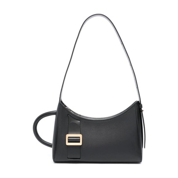 Black Leather Shoulder Bag