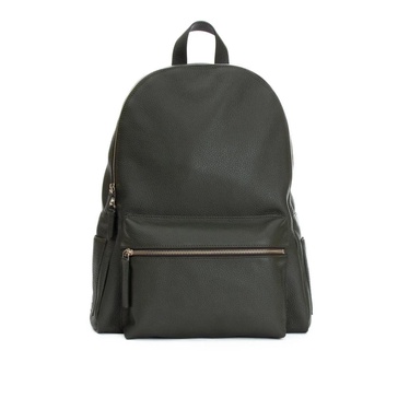 Green Leather Backpack