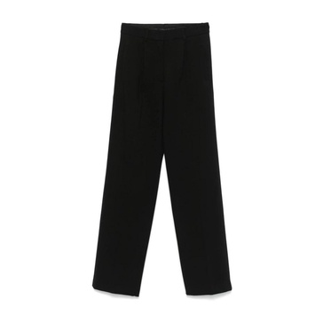 Black High-Waisted Tailored Trousers