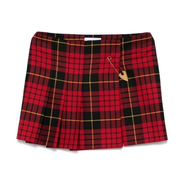 Tartan Mini Skirt Red Black