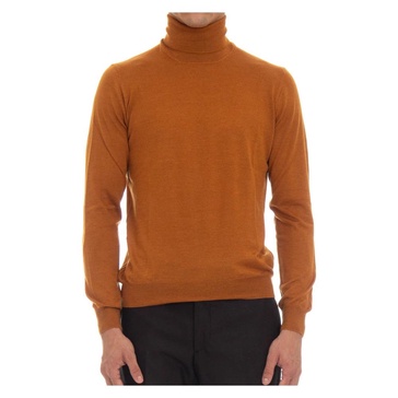 Orange Wool Silk Sweater