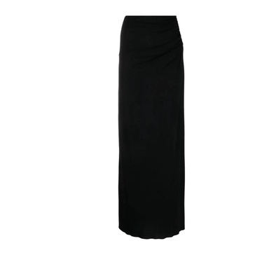 Black Maxi Skirt with Cut-Out Design