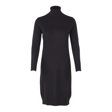 Stylish Knitted Rollneck Dress in Black