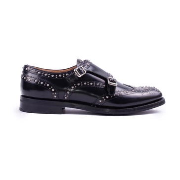 Church`s Black Studs Leather Flats