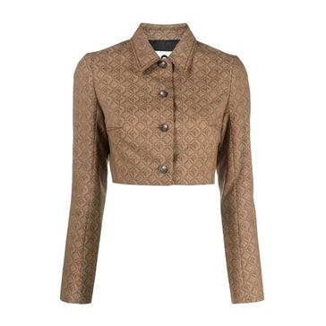 Marine Serre Moon Diamant Jacquard Cropped Jacket