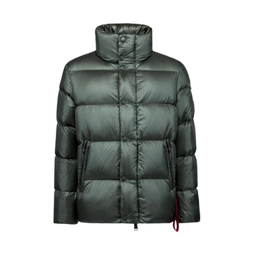 Shiny Puffer Jacket with Down Padding