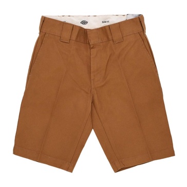 Structured Fabric Men's Shorts Brown