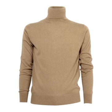 Slim Fit Cashmere Dolcevita Cammello