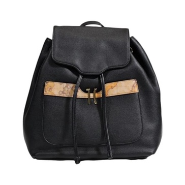 Mixed Material Backpack for Women