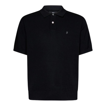 Black T-shirts and Polos with White Logo Embroidery