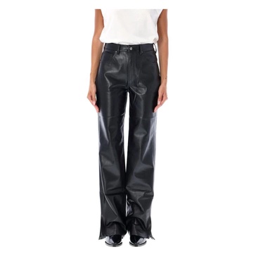 Eco Leather Wide-Leg Trousers