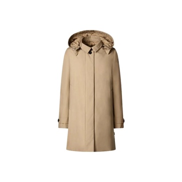 Hooded Stardust Beige Coat