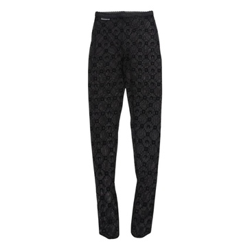 Monogram leggings in black