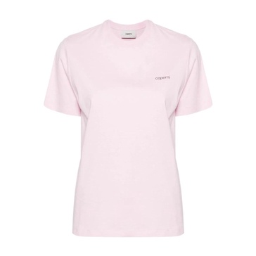 Pink Jersey Crew Neck Logo Top