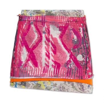 Skirt with O-PEONY print