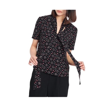 Short Sleeve Floral Blouse