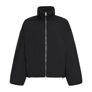 Black Injection Down Jacket Coat