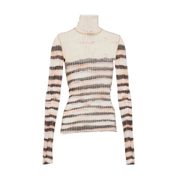 Long Sleeve Striped Turtleneck