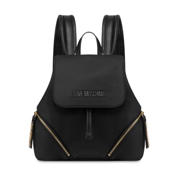 Black Logo Lettering Shoulder Bag