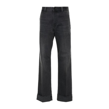 Grey Twill Weave Trousers