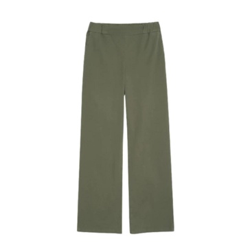 High-Waisted Army Green Pants