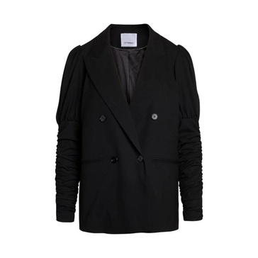 Black Puff Sleeve Jacket