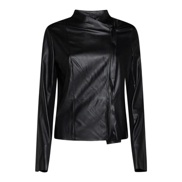 Black Faux Leather Jacket