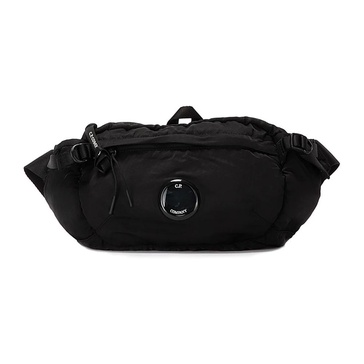 Black Nylon Logo Bum Bag