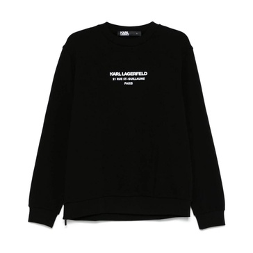 Black Crew Neck Sweater with Logo