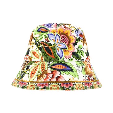 Multicoloured Bouquet Print Bucket Hat