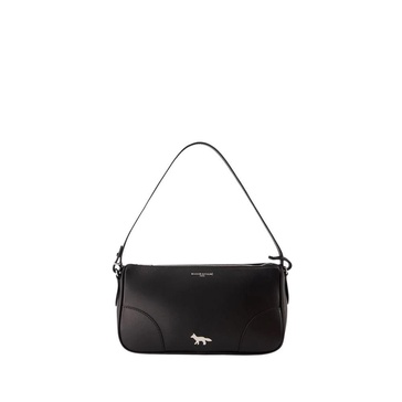 Black Leather Shoulder Bag Boogie Baguette