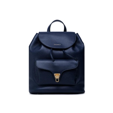 Blue Beat Backpack with Metal Closure