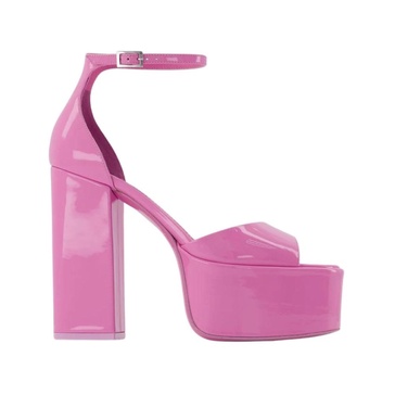 Tatiana Platform Sandals - Paris Texas - Flamingo - Leather