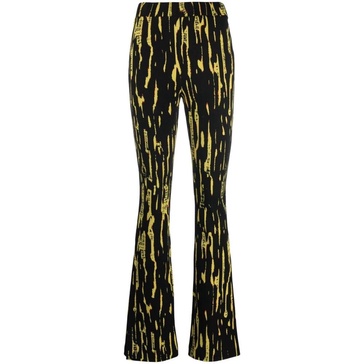 flared jacquard leggings 