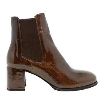 Women Shoes Ankle Boots Dark Brown