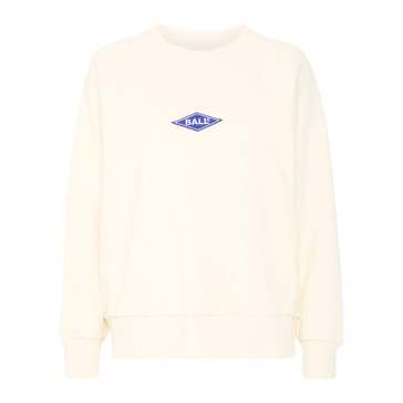 Rimini Raglan Crew Neck Sweatshirt Off White