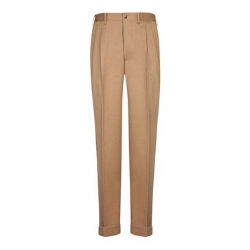 Beige Tailored Trousers for Men