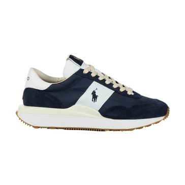 Polo Ralph Lauren Train 89 Suede, Mesh and Faux Leather Trainers - UK 8