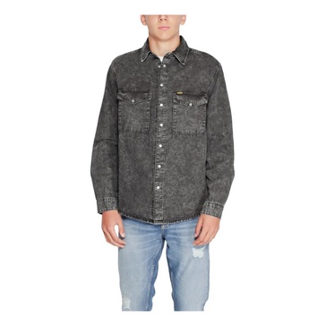 Black Classic Long Sleeve Shirt Men